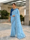 Kavya Star Georgette With Embroidery Work Saree
